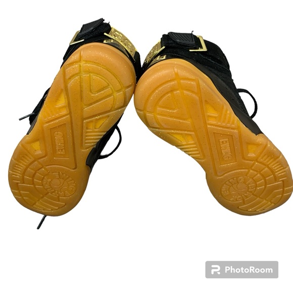 Patrick Ewing Rick Ross black red gold 33 Hi top basketball shoe men’s size 7 - Picture 8 of 10